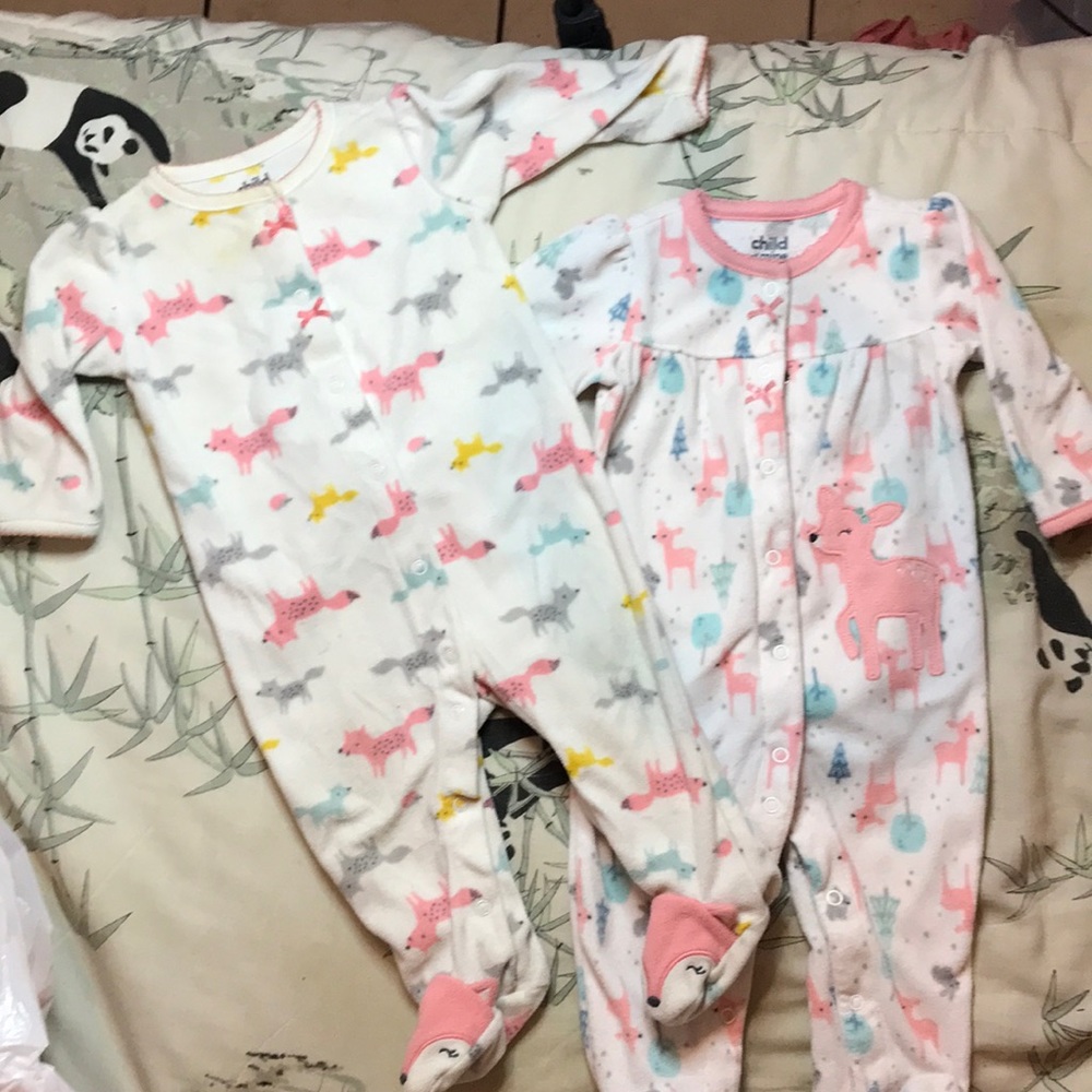 Child of mine footie pajamas set